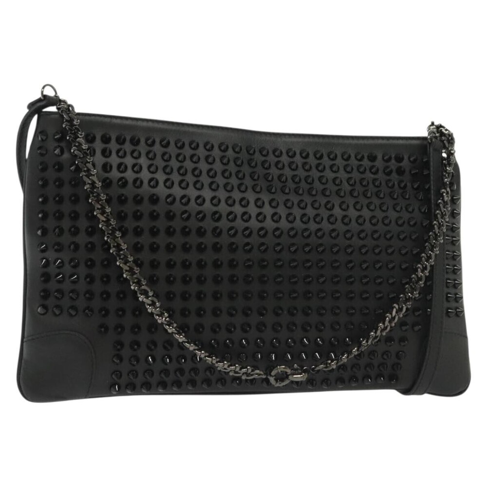 Christian Louboutin Loubiclutch Spiked Leather